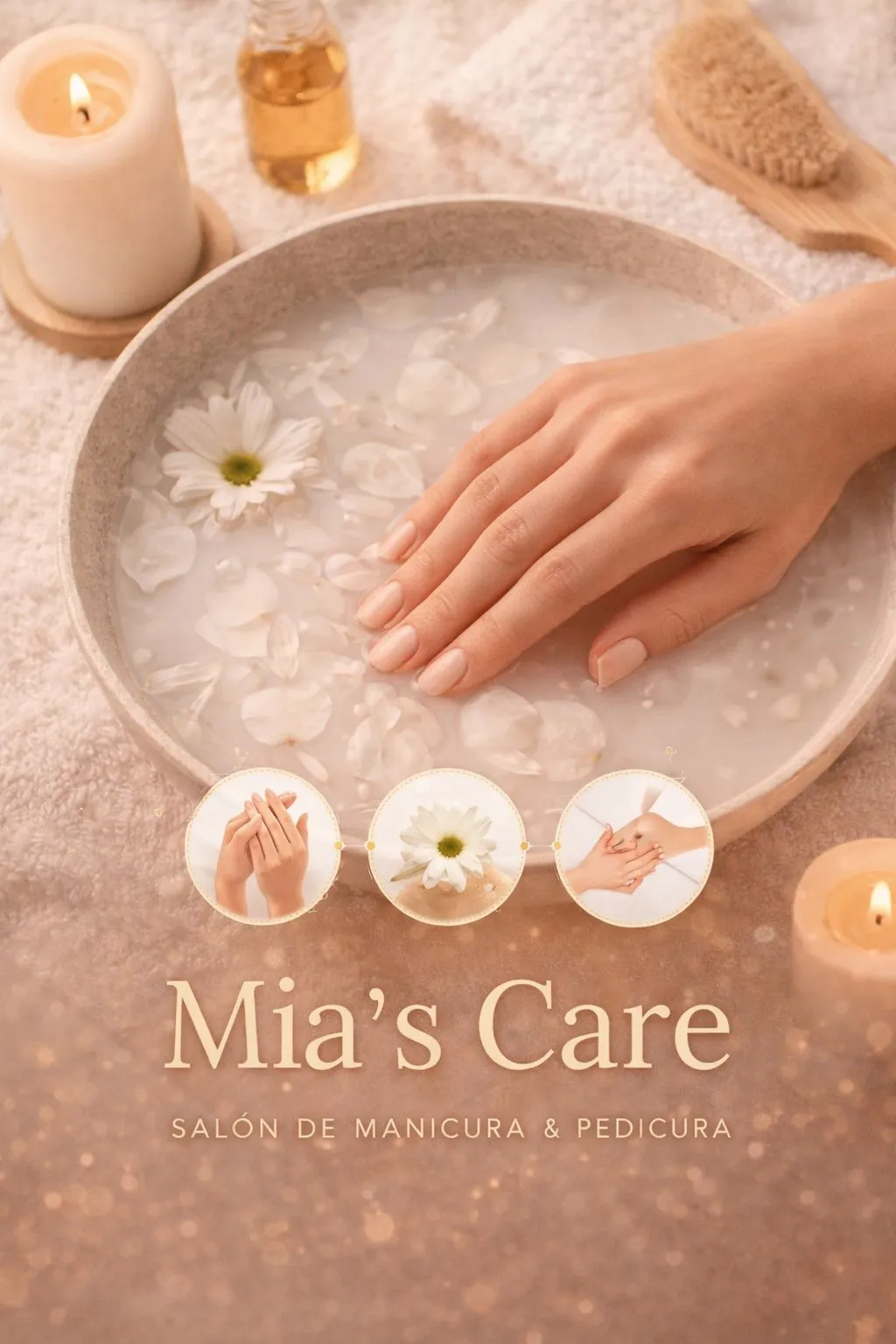 Servicio profesional de manicura y pedicura spa en Mia's Care